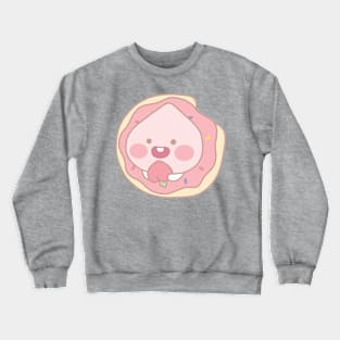 Sweet Donut Baby Apeach | Peach Donut | Doughnut Crewneck Sweatshirt